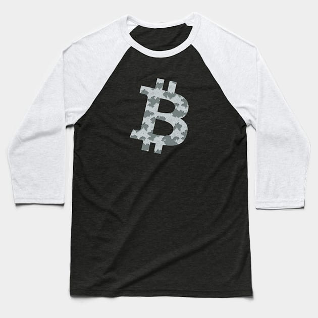 Bitcoin BTC coin Crypto coin Crytopcurrency Baseball T-Shirt by JayD World